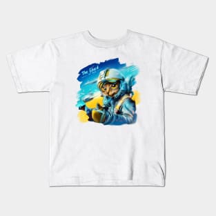 The Ghost of Kyiv cat, modern Ukrainian hero Kids T-Shirt